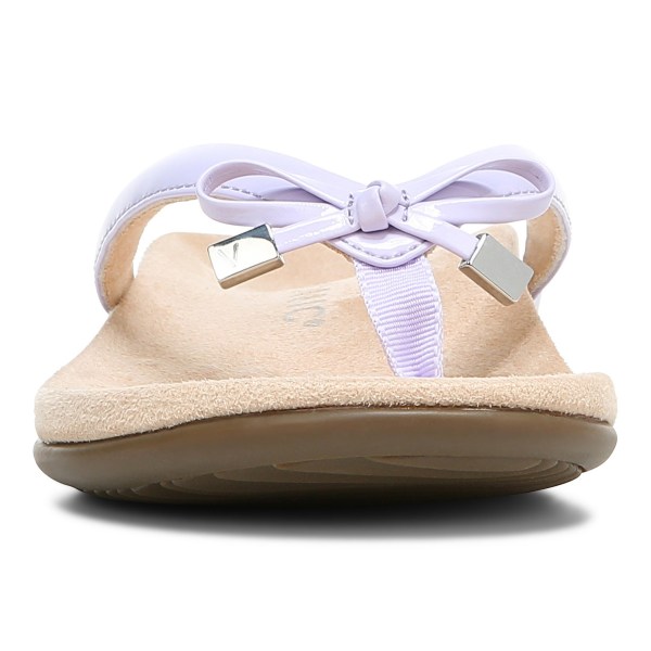 Vionic Sandals Ireland - Bella Toe Post Sandal Purple - Womens Shoes Sale | UYKCH-0536